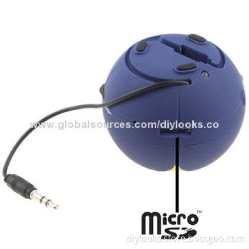 Hamburg Style Retractable Portable Mini Speaker, Built-in Rechargeable Lithium Battery